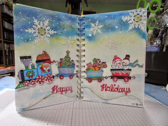 Happy Holiday Art Journal page 001