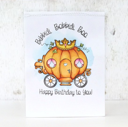 bibbidi bobbidi boo birthday card - ls